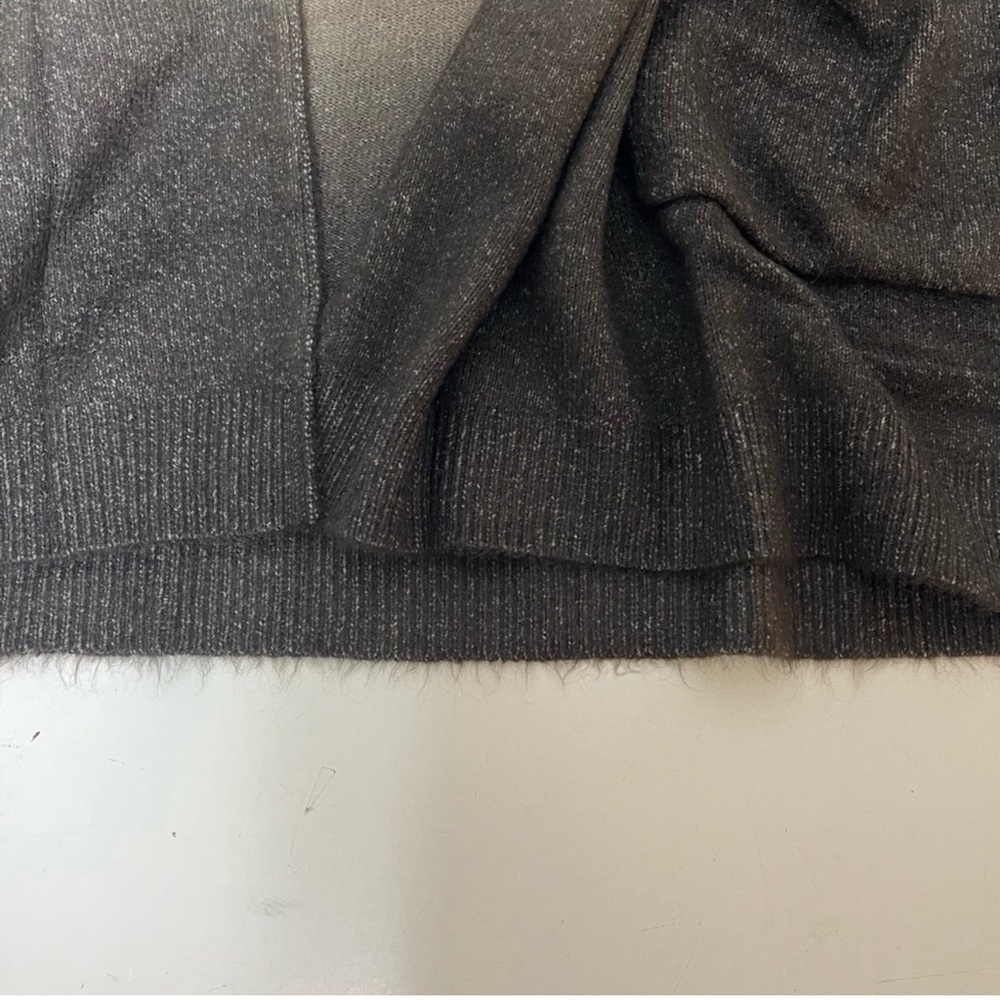DEMOCRACY size XLARGE Ombré Oatmeal & Charcoal Cardigan Sweater NEW - Picture 6 of 12